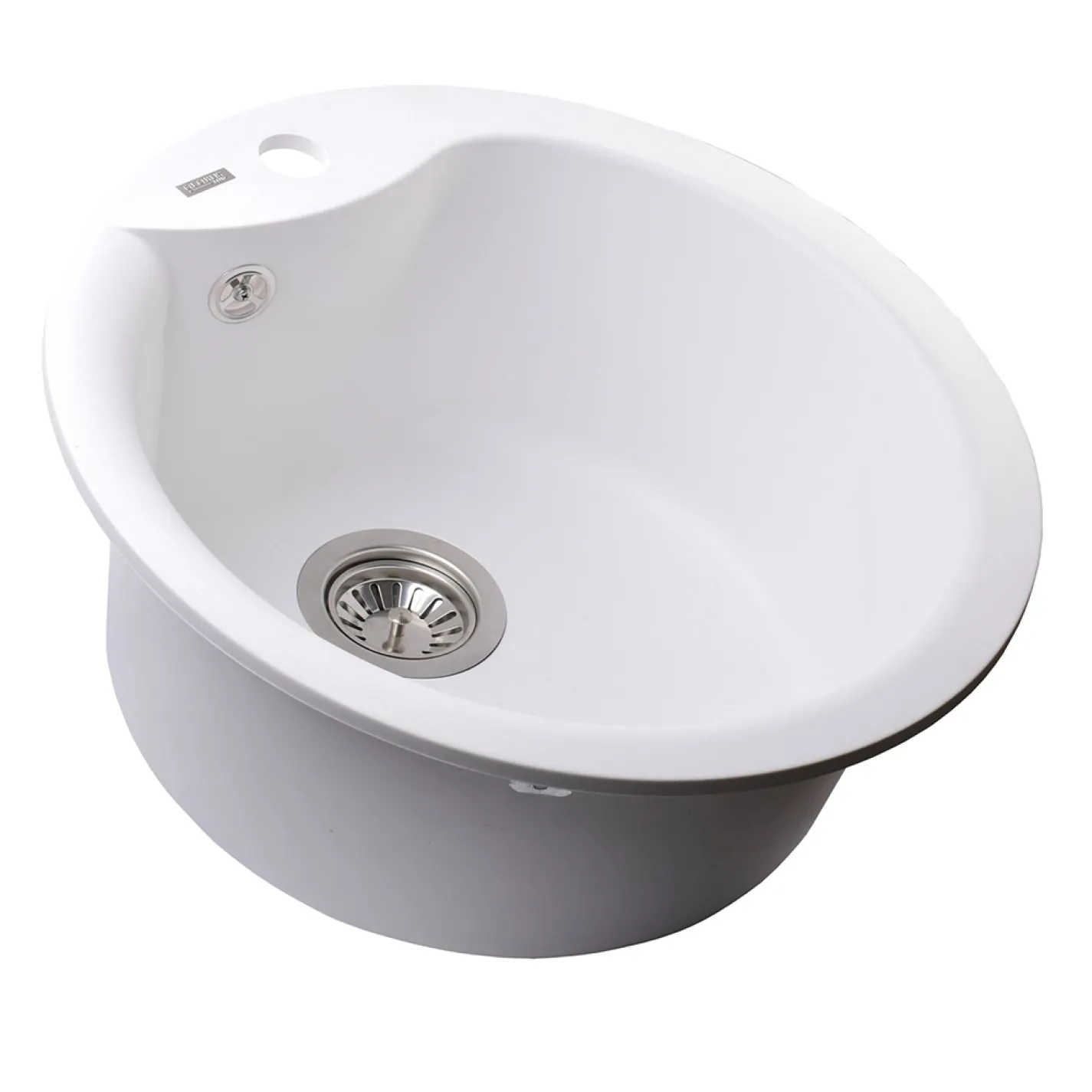 Гранітна мийка Globus Lux ORTA 485 мм-А0007, білий - Фото 2